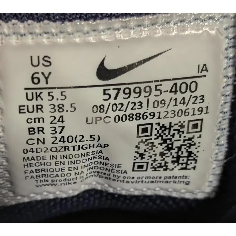 Youth Nike Air Max Ivo Blue Casual Walking Sneakers Shoes 579995-400 Size‎ 6Y
